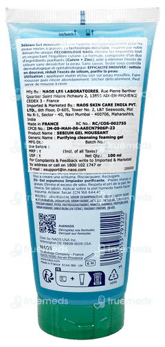 Bioderma Sebium Moussant Purifying Cleansing Foaming Gel 100Ml